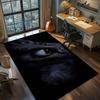 Black Dragon Carpet Rug Polyester Dark Mythical Dragon Design Non Slip Floor Mat Home Decor -QJY
