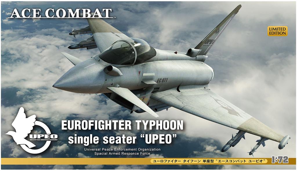Hasegawa Ace Combat Eurofighter Typhoon Single-Seater Eupio 1/72 Scale Plastic Model Kit SP355