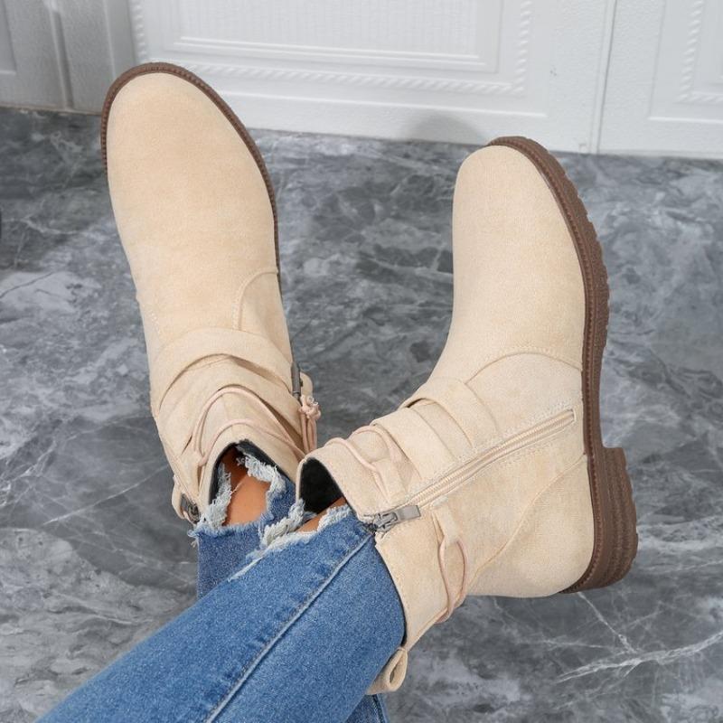 Large Size Short Boots Women's Autumn New Cowboy Boots Fashionable Martin Boots Women