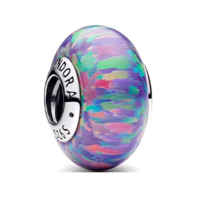 Pandora Purple Opal Charm Women Jewelry 791691C05 Box