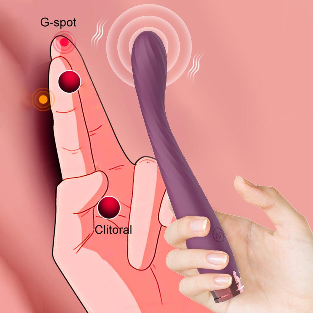 Beginner G-Spot Vibrator for Women 8 Seconds To Orgasm Finger Shaped Vibes Nipple Clitoris Stimulator Sex Toys for Adult Female