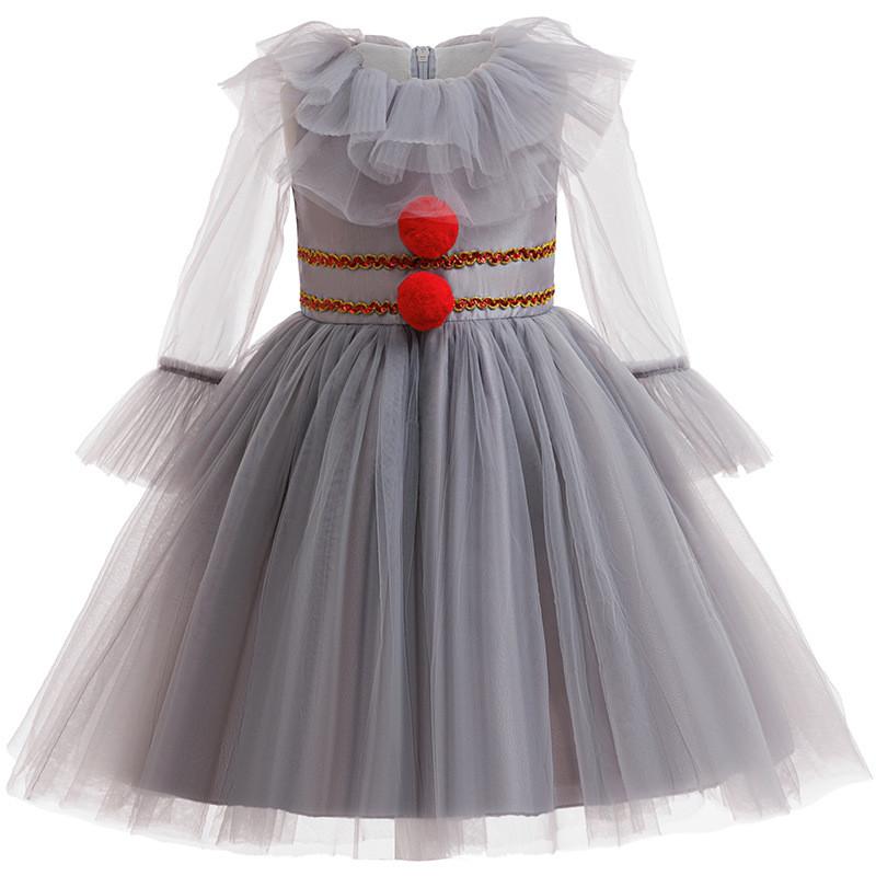 

Childrens Halloween It Costume Dress With Tulle Fabric For Kids Party Play And Cosplay 100cm
