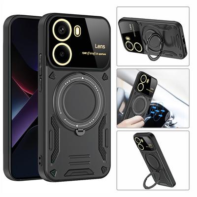 For POCO X7 Pro 5G Case Luxury Armor Magnetic Ring Case For Xiaomi POCO X7Pro Poko Little X7 Pro Magsafe Wireless Charging Cover