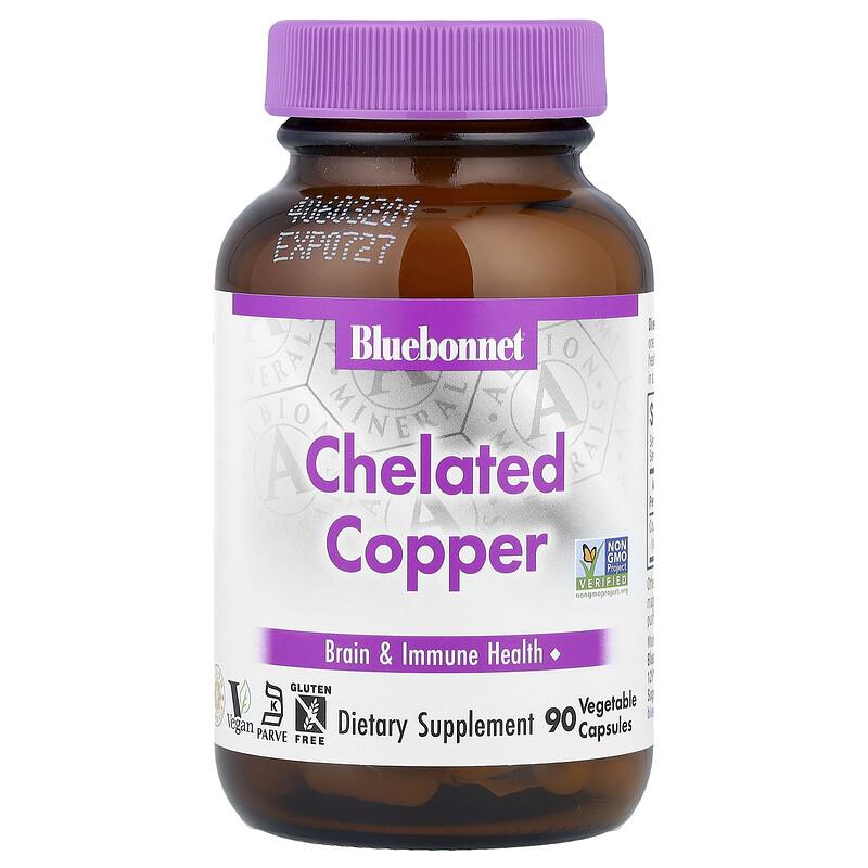 Chelated Copper, 3 Mg , 90 Vegetable Capsules