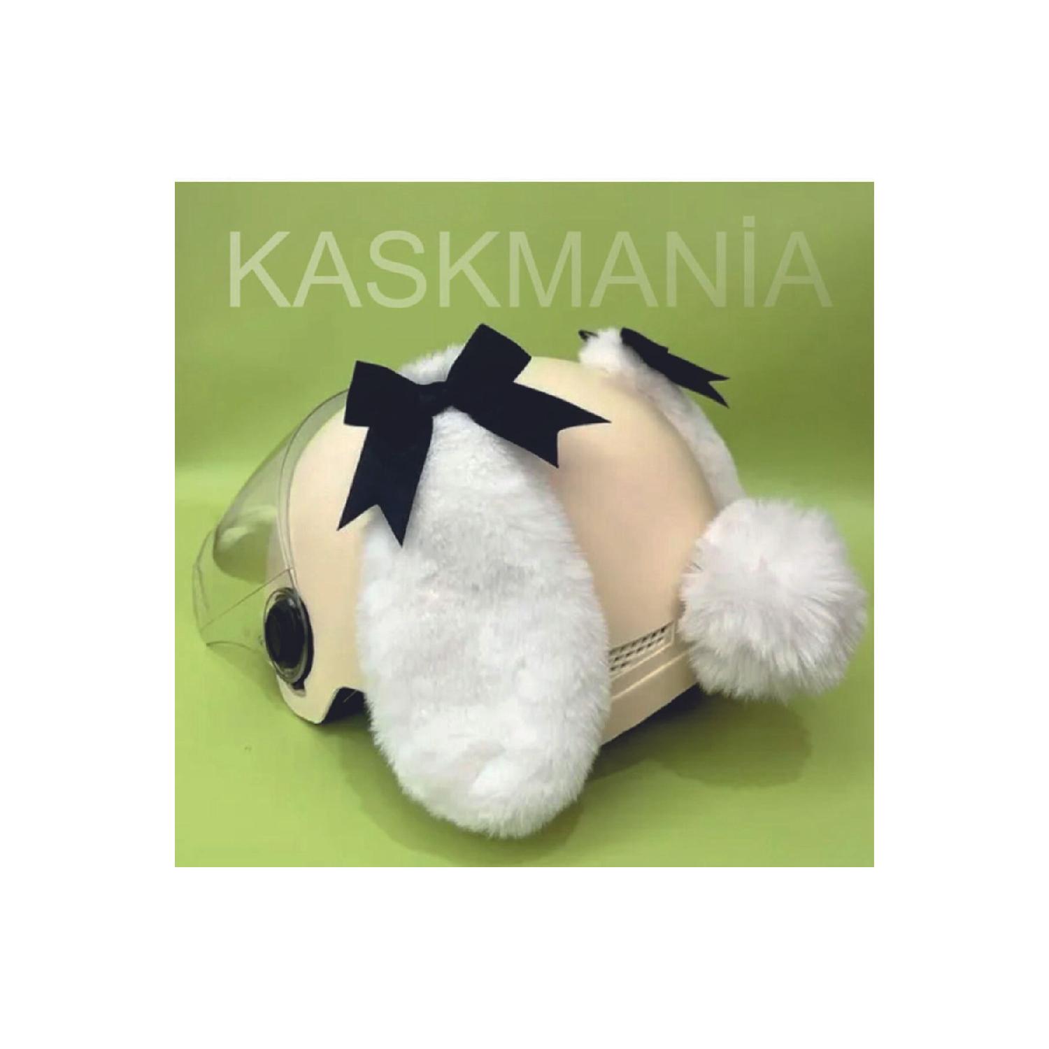 

Ушной шлем, плюшевый орнамент для шлема, аксессуар для шлема белый