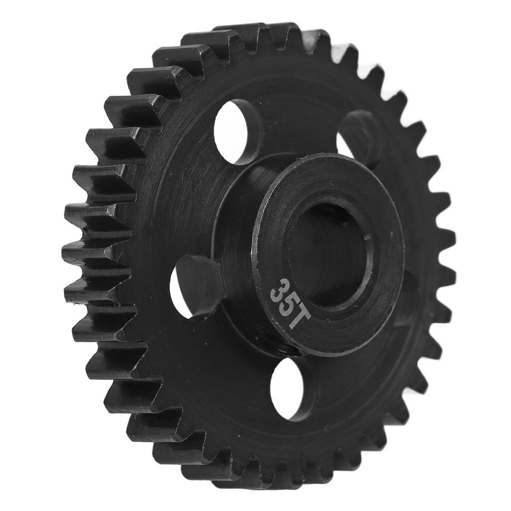 35T RC Middle Transmission Gear Steel Rust Proof Spool Gear for Arrma 1/7 RC 1/8 Series Cars Black