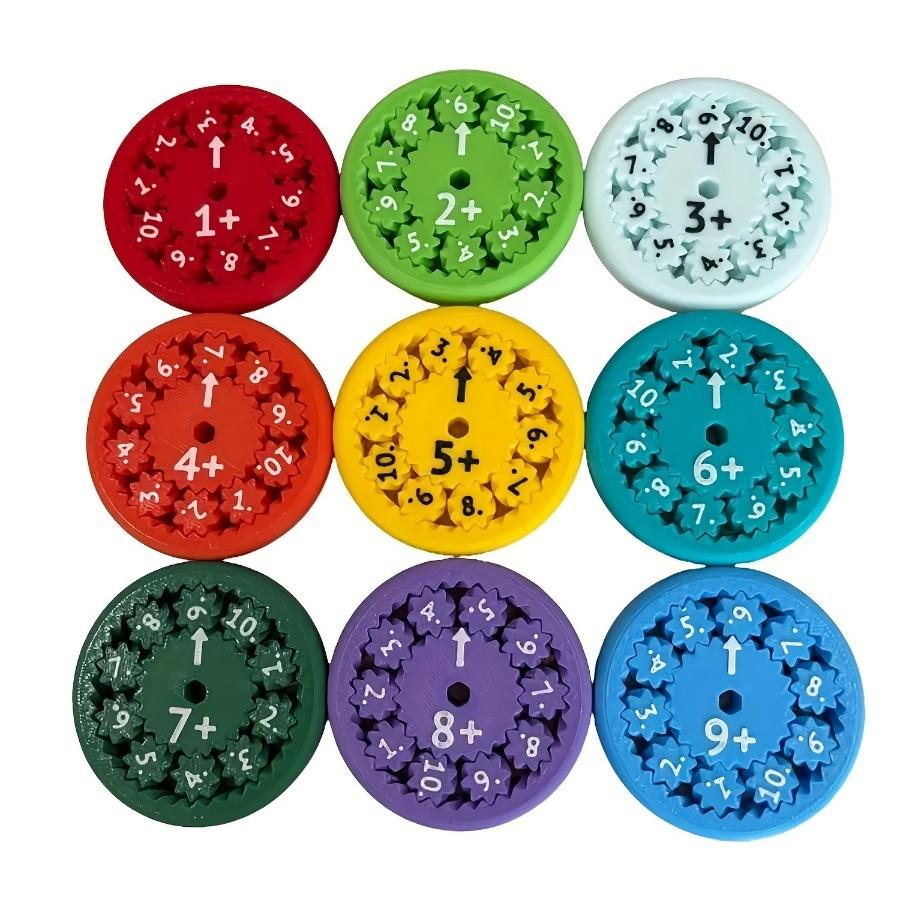 

Математичний Фіidget Спінер, Додавання та Віднімання, Спінер для Множення та Ділення, Математичні Фіidget Іграшки з Бонусними Наліпками для Дітей, Крутий Міні Математичний Спінер addition and subtraction