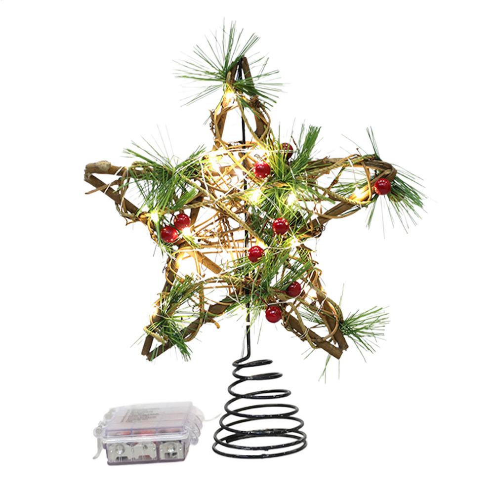 

Star Christmas Tree Topper Lighted Seasonal Decor Christmas Tree Top Decoration For Homeowners DIY Enthusiasts Apartment Church