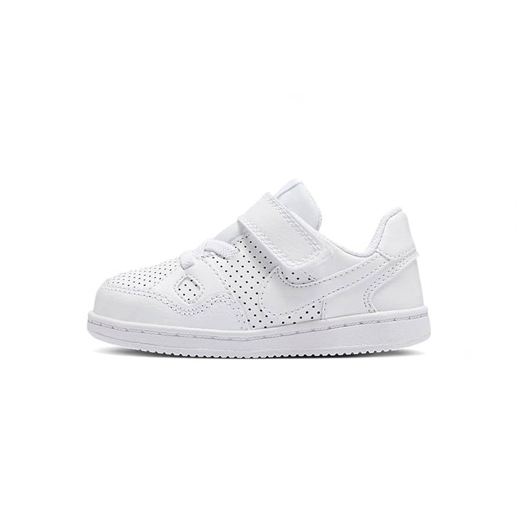 

Nike Son Of Force Slip Resistant, Abrasion Resistant, Breathable Low top Skateboard Shoes Pure White Infant And Toddler 615150-109 21