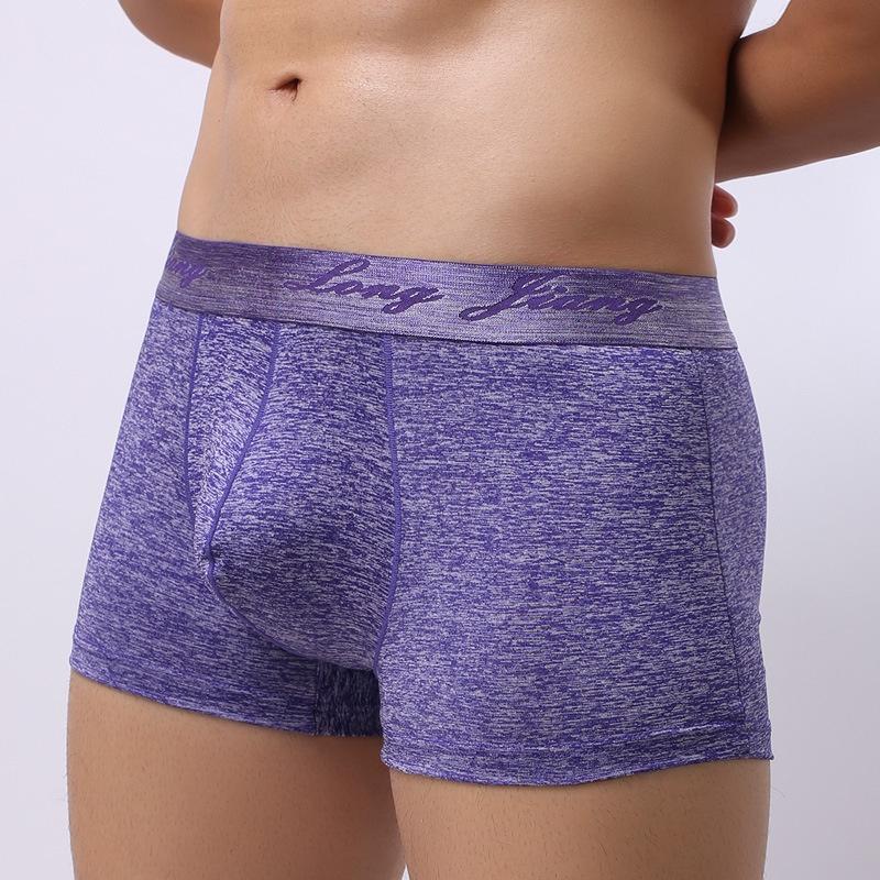 Cuecas Boxers Masculinas Premium Respiráveis Confortáveis Com Bolsa Luxuosa E Design de Boxer Elástico