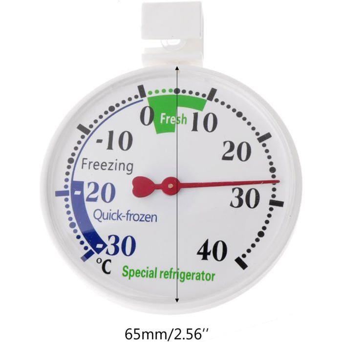 Thermomètre - AIMOONSA - pour réfrigérateur/congélateur - Plage -40°C à 30°C - Précision ±1°C