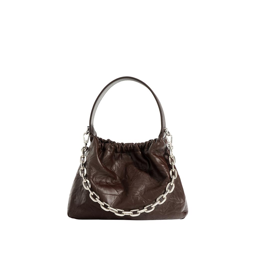 Damen Neue High-End-Sense Großvolumige Pendler Vielseitige Plissierte Wolkentasche Modekette