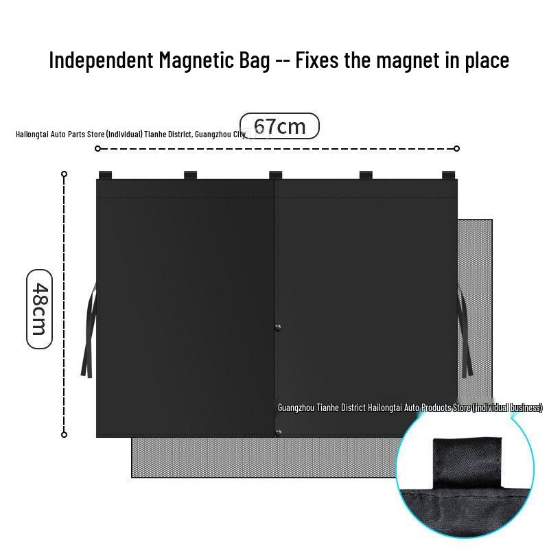 

Enhanced N40 Grade Magnetic Car Curtain – Large Double Layer Sunshade with Strong Magnet and Easy Open Design