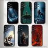Capa de Celular R-Rings Gollum-S Of L-Lord Para Samsung Galaxy A20,A21s,A22,A31,A32,A52,A53,A72,73,A80 Capa Preta Macia