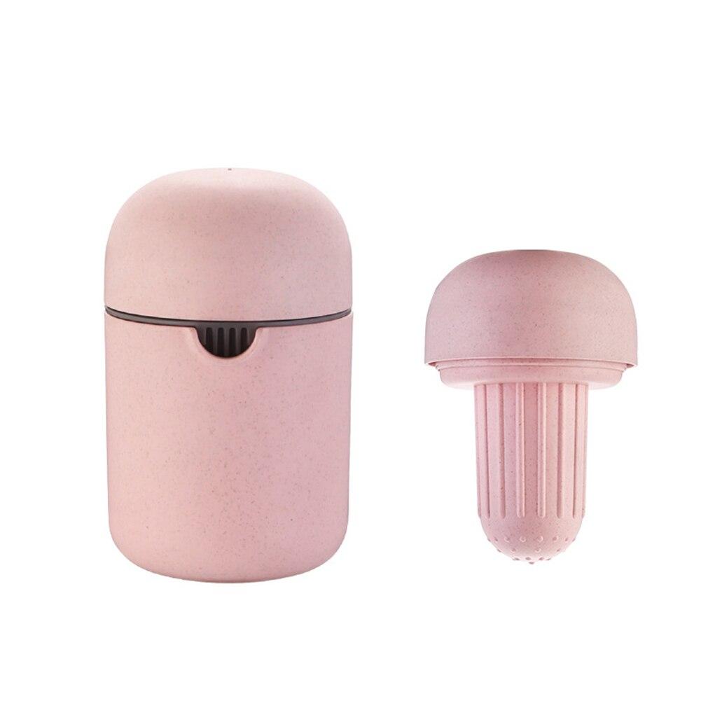 

1 комплект соковыжималки премиум-класса, мини-ручная соковыжималка для фруктов, крышка для цитрусовых и апельсинов, роторный пресс, нескользящая насадка для лимона и лайма, гра розовый