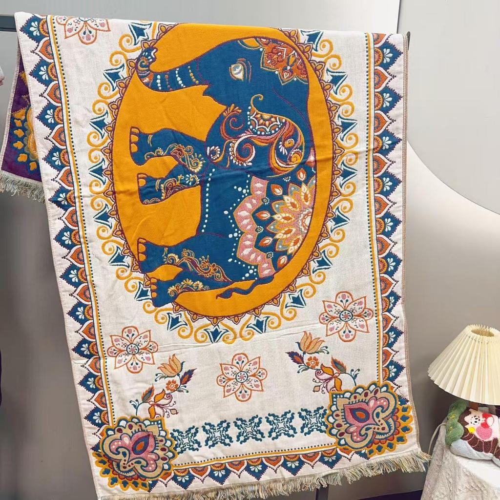 Pure Cotton Multi-Layer Gauze Blanket & Towel - Extra Large, Multipurpose use for Bath, Sofa, or Nap.