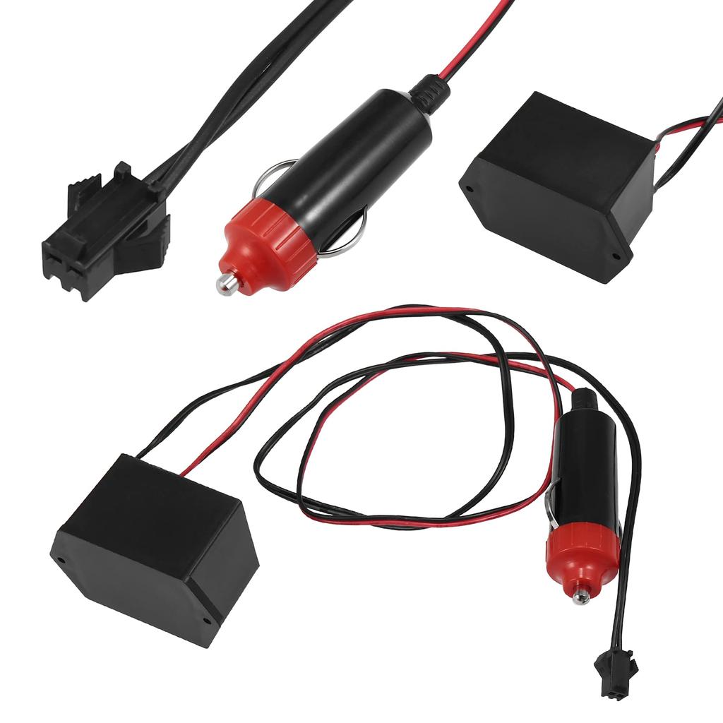 X AUTOHAUX Neon EL Wire String Strip Albastru Gheață Lumină Rece Strălucire Șir Strip