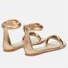 Fashion Brand Design Zipper Flat Bottom Sandals 2025 Summer New Low Heel Round Head Lady Slippers European American Style Women's Shoes
