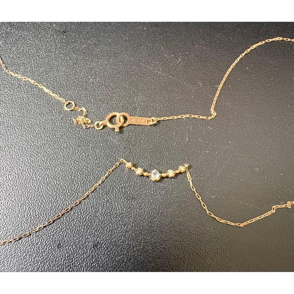 Used 4 K10 pink gold necklace