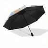 Mashumaro Automatic Folding Umbrella Simple 8 Rib Design, Bright Cartoon Pattern, Durable Iron Frame, Suitable For Travel, Outdoor, Beach Cu