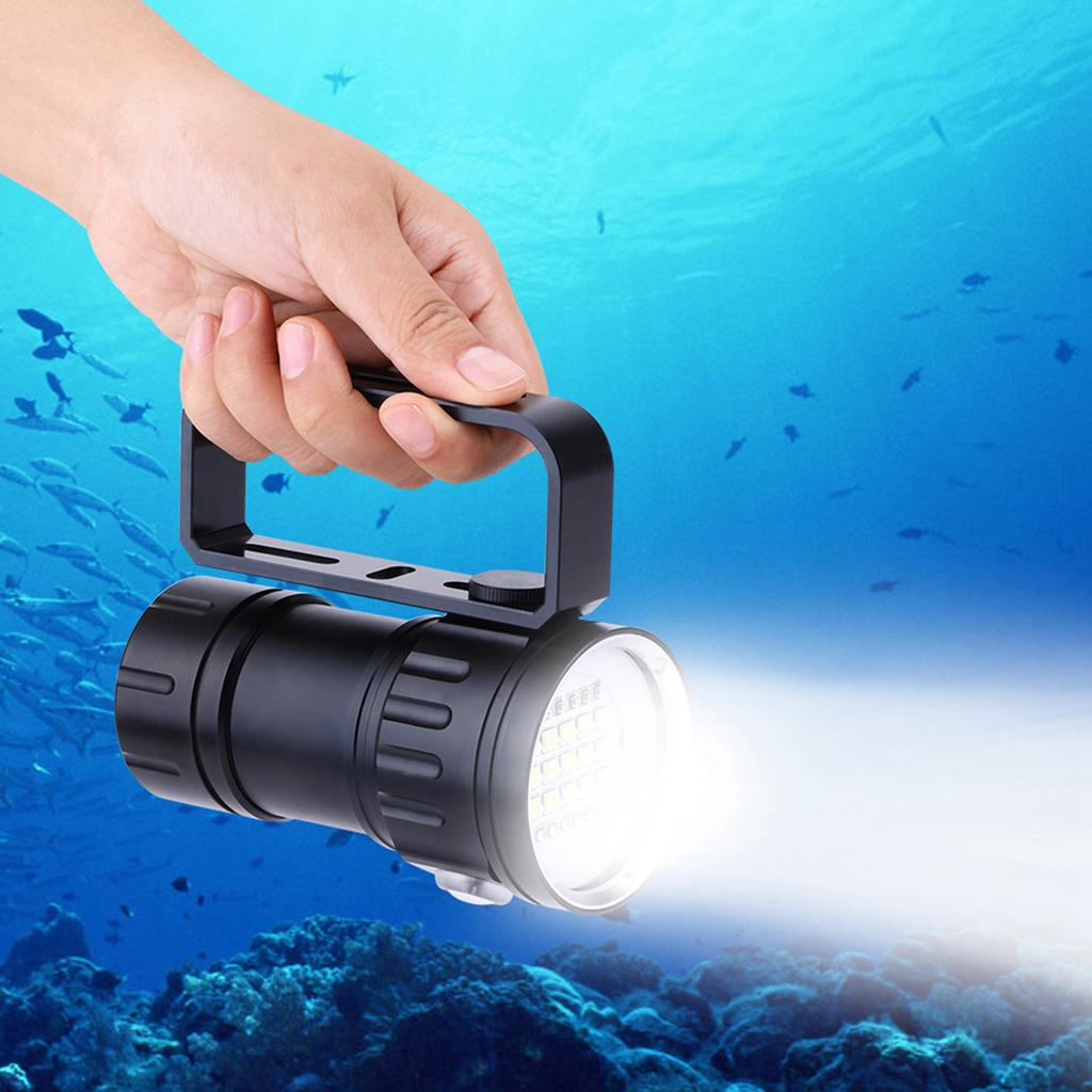 IPX8 18000lm 500M Flashlight Waterproof Lamp Light Underwater Outdoor Camp