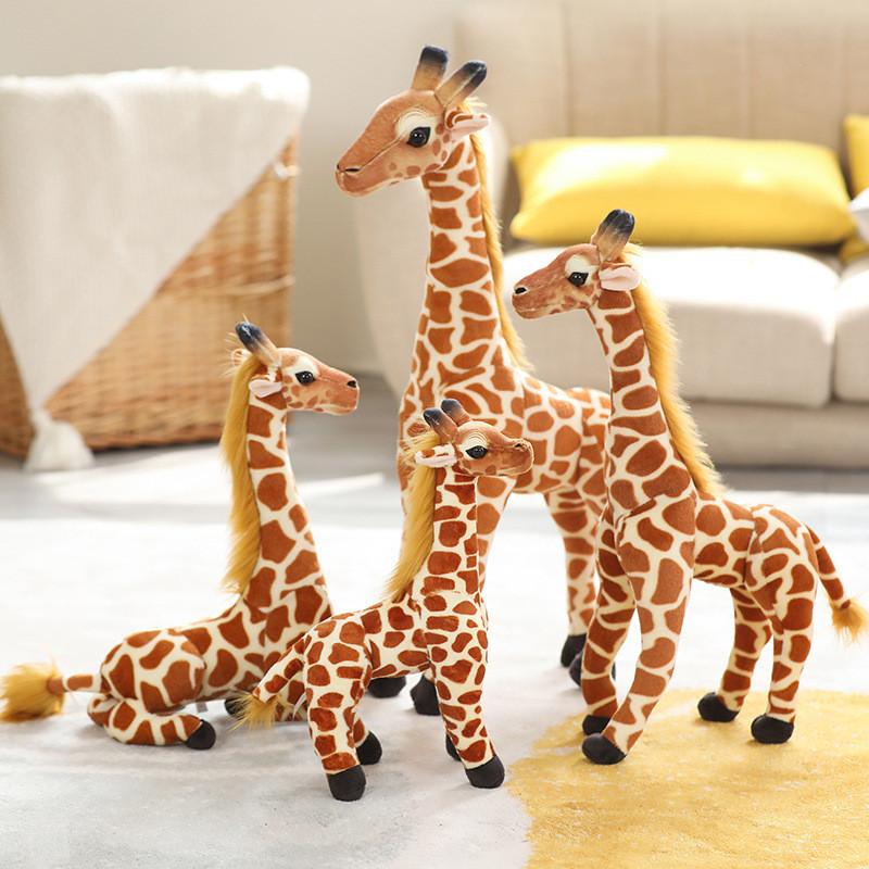 Stuffed Giraffe Cute Animal Cartoon Children Sleep Accompany Boy Gifts Girl