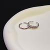 Red Zircon Ring Stacked With Simple French Personality Niche Design Advanced Cold Wind Index Finger Open Ring Woman