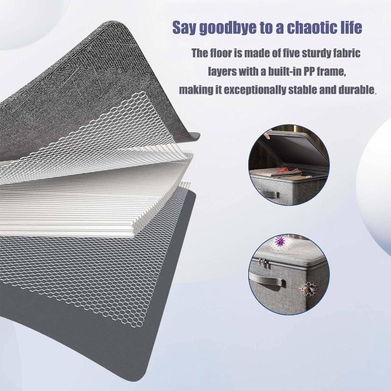 Große abschließbare Aufbewahrungsbox mit Deckel Faltbarer Kleiderorganizer mit Zahlenschloss Privatsphäre Stapelbarer Aufbewahrungs-Organizer