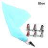 DIY Cake Decorating Tips Set, 6 Stainless Steel Nozzle Set, 8Pcs/Set Silicone Kitchen Accessories Icing Piping Cream Pastry Bag