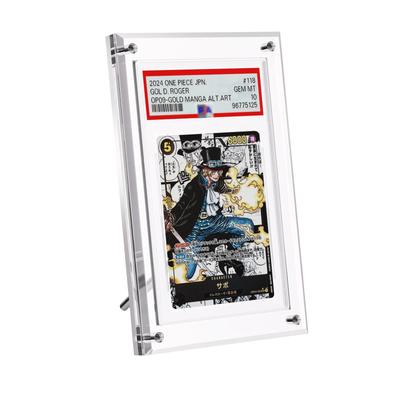 Yotakala Evaluare PSA 1 Card Acrilic PSA Exclusiv Magnetic UV PSA CGC Vitrină pentru Carduri de Colecție cu Stand Inclus 1 Cutie, Depozitare, Încărcător,