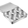 Laiyuxuan 304 Stainless Steel 6-Compartment Seasoning Box