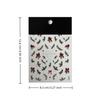 Christmas Nail Stickers Laser Snowflake Relief 3D Christmas Tree Leaves Cartoon Wearing Nail Patches Manicure Decorstion Charm