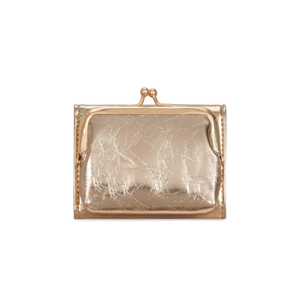 Portable Kiss Lock Wallet Polyester Multiple Card Slots 2 in 1 Card Bag Short Anti-splash Water Leather Coin Purse Students