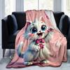 1pc Cute Cartoon Marie Cat with Butterfly Pink, for Decorating Your Own Sofa and Living Room, Super Soft Flannel, for All Season Use, Bed, C