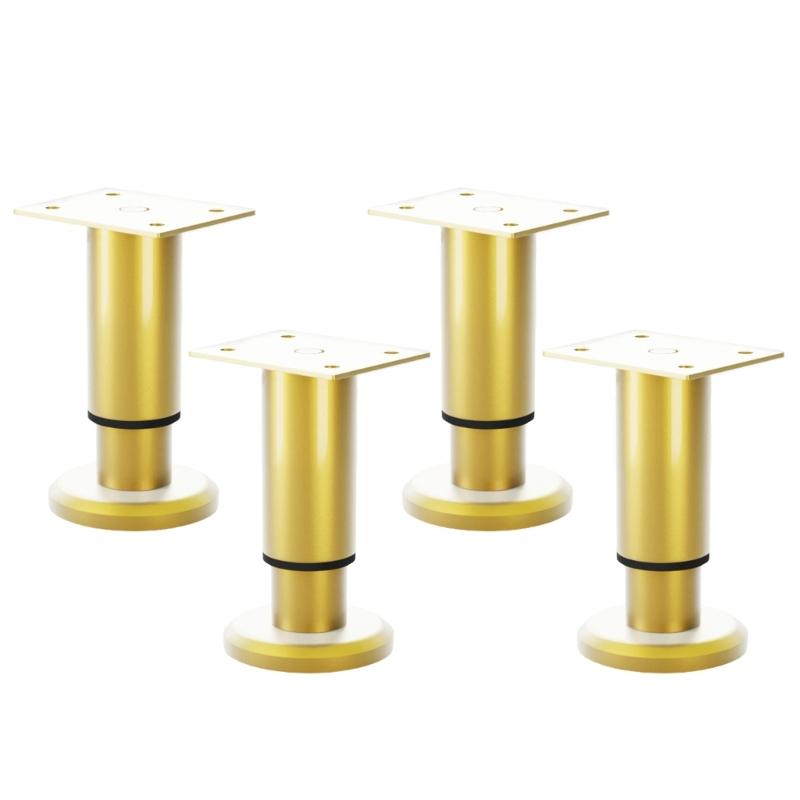 Set Of 4 Gold Extendable Furniture Legs Multifunction Height Adjustment Supports Adjustable Table Legs for Tables & Chairs