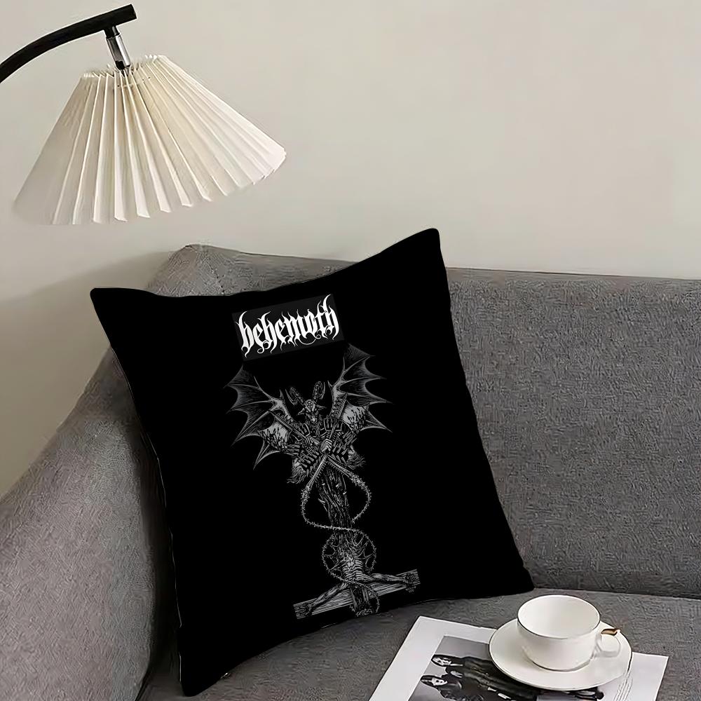 

BBEHEMOTH Band Cushion Cover Pillowcase Ultra Soft Skin Friendly Fabric Cloud Like Comfort Concealed Zipper 30x30cm