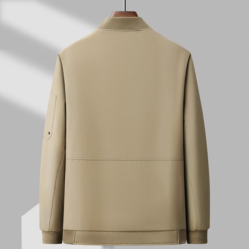 Dad's Coat Spring and Autumn Spring Middle-aged Men's Baseball Collar Jacket Middle-aged and Elderly Casual Stand-up Top