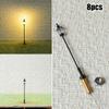 Brand New Railroad Light Model Kits 8pcs/Set Accessories