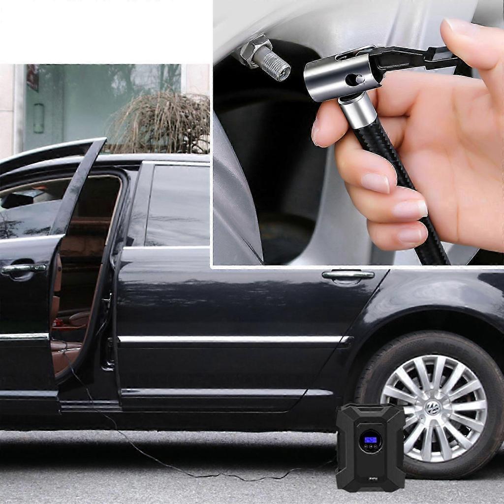 25-26 Reifenfüller Auto Luftpumpe Kompressor Elektrisch Kabellos 20L/min mit LED-Licht