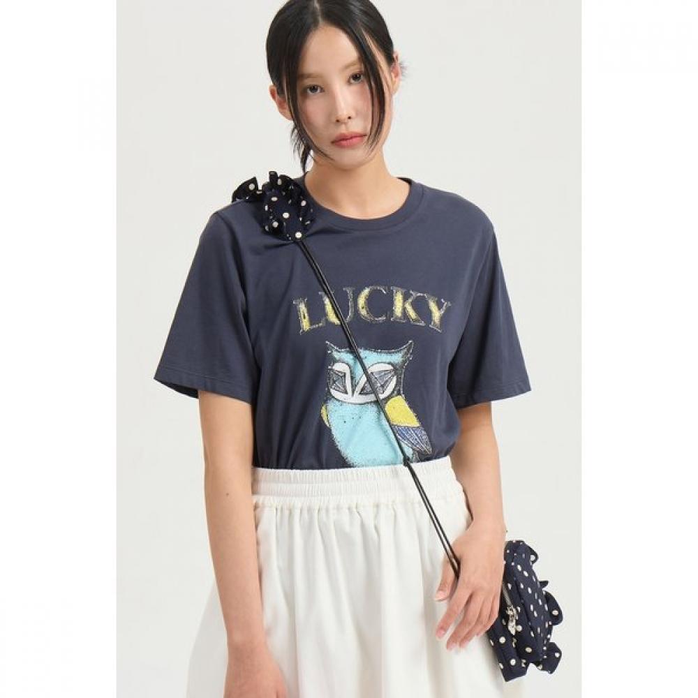 Lucky ChoueTTe Round T shirT lqTam25200 GYM (gray)/36(55)