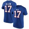 Josh Allen #17 Buffalo Bills Fanatics Hráčské NFL Tričko Modré