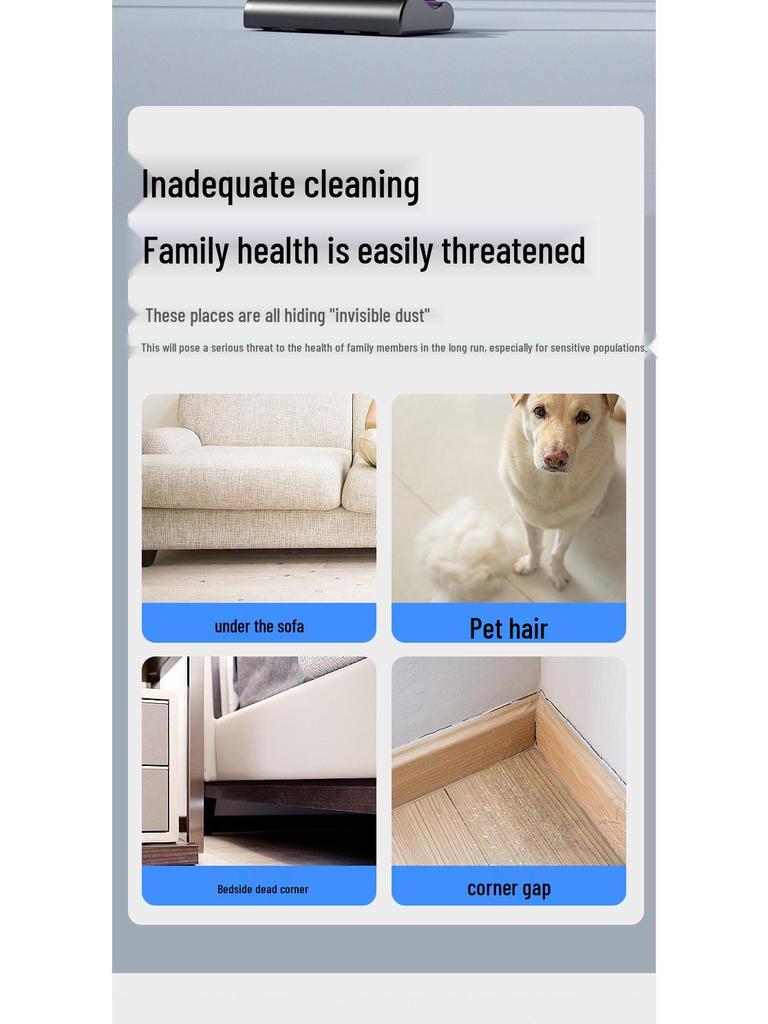 Handheld Wireless Vacuum Cleaner with Strong Suction, Mopping Function, and Wet/Dry Use – All-in-One Upright Design