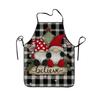Cross Strap Xmas Kitchen Apron Stain-Resistant Chef Work Uniform Holiday Decor Coveralls  Christmas