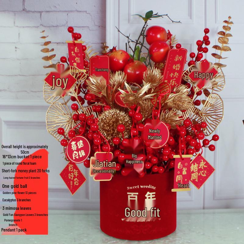 Fortune Flower Bucket: Home & Wedding Décor, Housewarming & Newlywed Gift