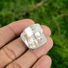 Natural Crazy Lace Agate Gemstone Promise Adjustable Ring 925 Silver For Girls