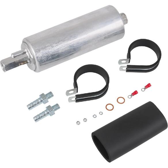 High Flow & Pressure External Inline 255LPH Fuel Pump With Installation Kit Replacement For GSL392, GSL392-400-939, GSL392400939, 400-939 Universal