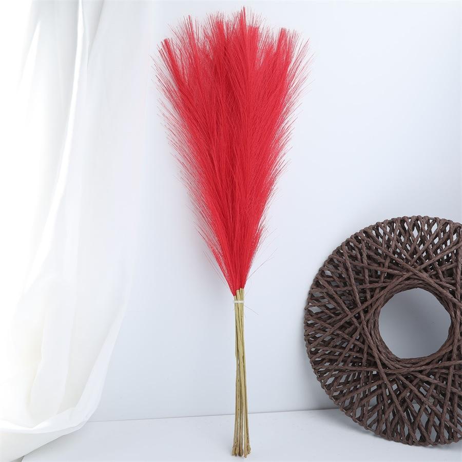 55cm Artificial Reed Pampas Grass Fake Flower Decorative Arrangement for Living Room Wedding Floor Decoration Artificial Plant