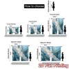 2pcs   2D FLAT PRINTING Curtains (Without Rod) Golden Waves Minimalist Popular Curtains Durable Polyester Curtains All Seasons