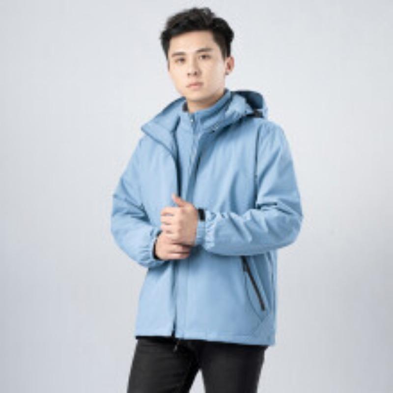 Outdoor Jackets for Men and Women, Fashionable Mountaineering Clothing, Three-in-one Detachable Velvet, Thickened and Warm Couple Winter Jackets