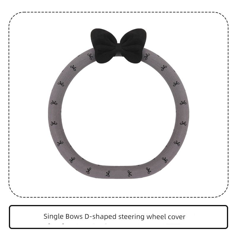 2025 New Four Seasons Bow Car Steering Wheel Cover